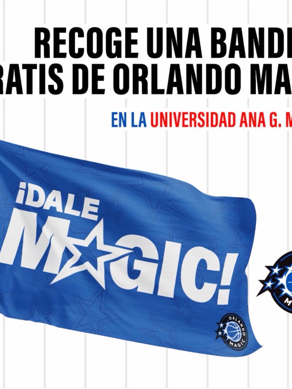 NBA x Puerto Rico Collab Game Orlando Magic  Flag ¡’Dale Magic’!
